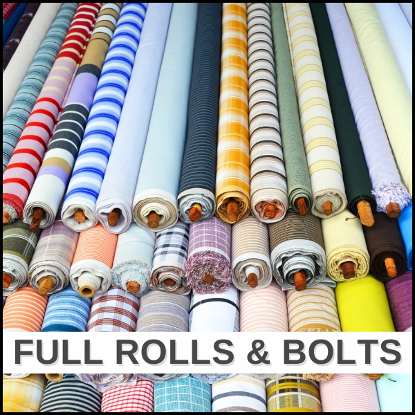 Full Rolls and Bolts of Fabric