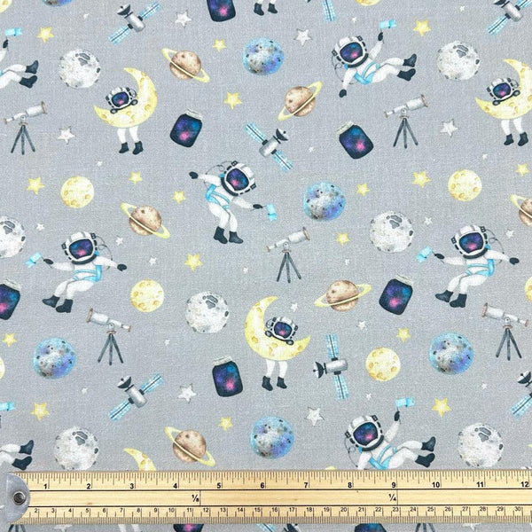 Space Time Cotton Poplin Fabric