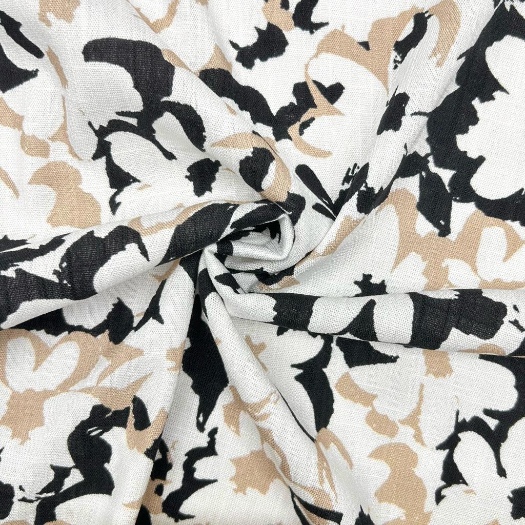 Buy Garden Blossom Stretch Linen Mix Fabric for Sewing, Dressmaking & Crafts - Pound Fabrics