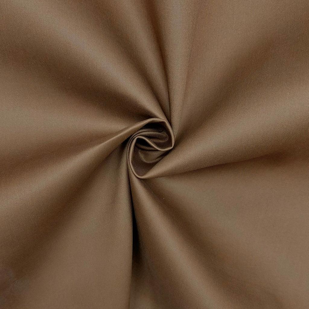 Buy Plain Brown Water Resistant Cotton Twill Fabric for Sewing, Dressmaking & Crafts - Pound Fabrics