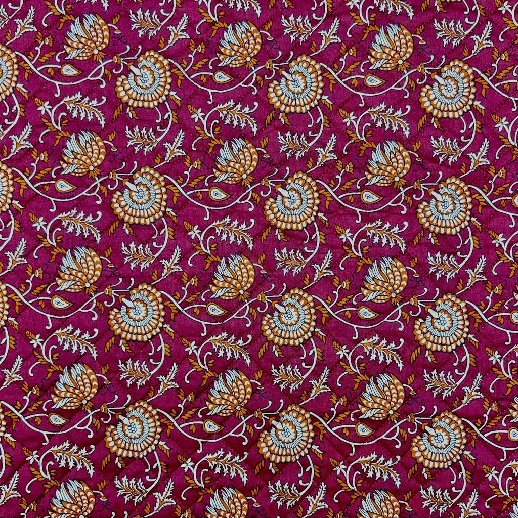 Buy Tropical Garden Quilted Cotton Fabric for Sewing, Dressmaking & Crafts - Pound Fabrics