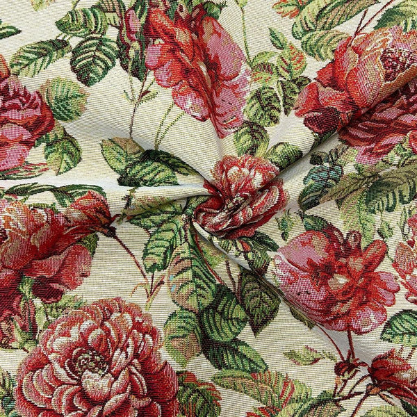 Red tapestry fabric hotsell
