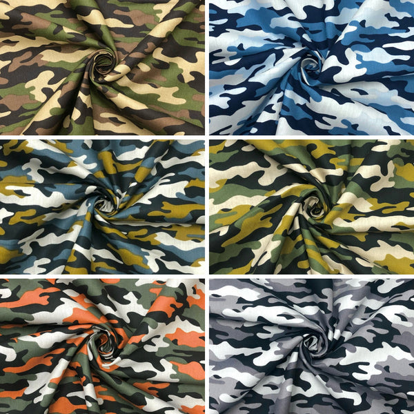 Cali Fabrics Classic Camouflage Quilter's Cotton Print Fabric by