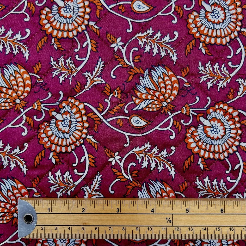 Buy Tropical Garden Quilted Cotton Fabric for Sewing, Dressmaking & Crafts - Pound Fabrics