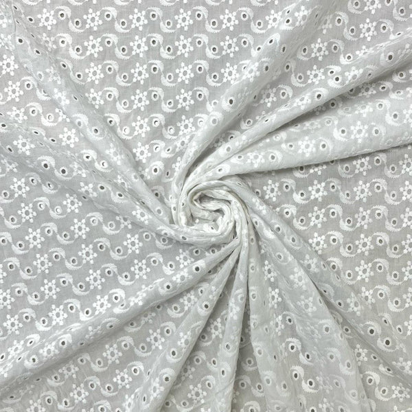 2 Yard White Cotton Fabric,Natural Cotton Poplin Fabric by The Yard,White  Fabric,59 Inches Wide 100% Cotton Fabric,Soft Embroidery Muslin Quilting