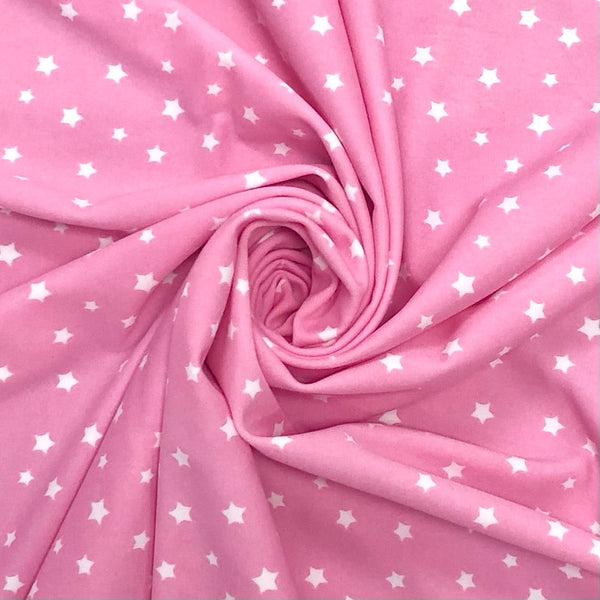 72cm Panel Stars on Pink Lycra Spandex Fabric – Pound Fabrics