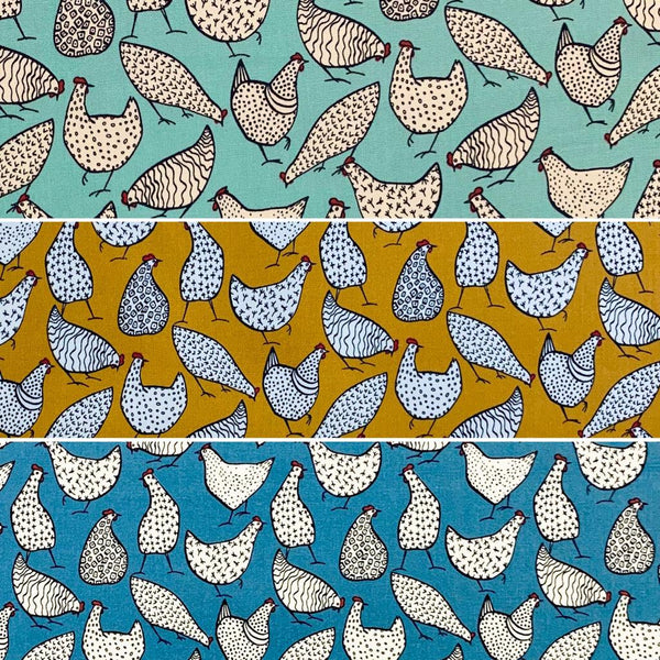 Multicoloured Fish Rose & Hubble Cotton Poplin Fabric – Pound Fabrics