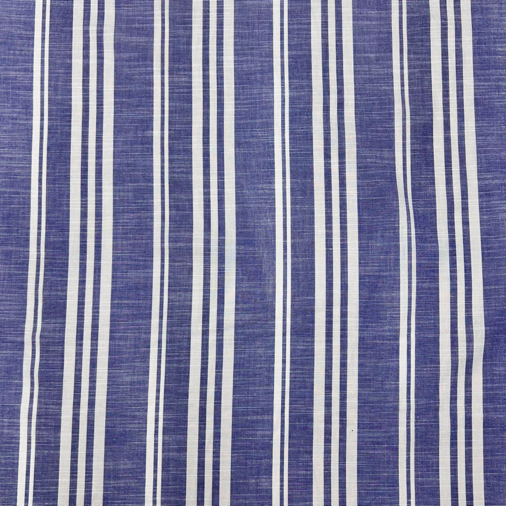 Variegated Stripe Linen Look Cotton Fabric