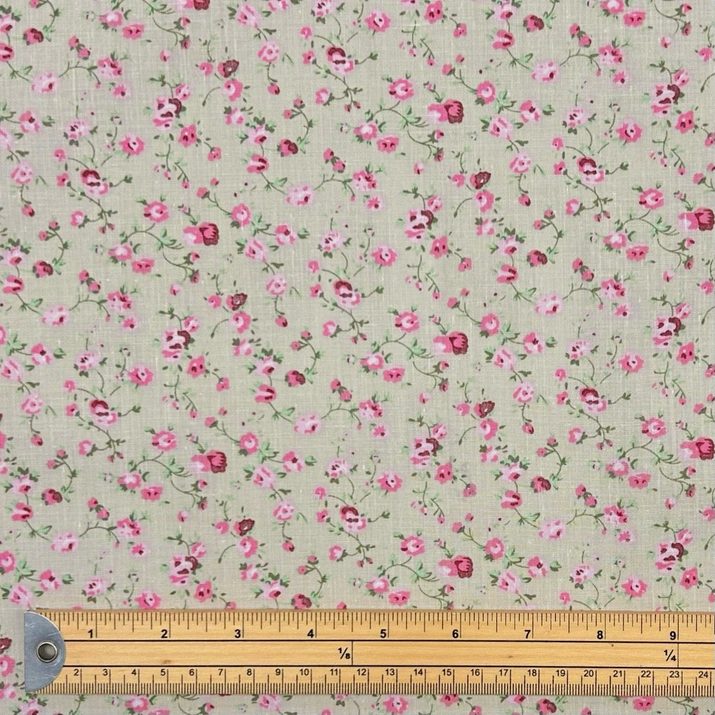 Dainty Flowers Polycotton Fabric - Pound Fabrics