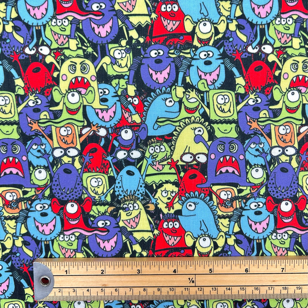 Monster Mash Polycotton Fabric