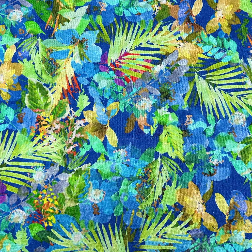 Painted Rainforest Linen Viscose Fabric - Pound Fabrics