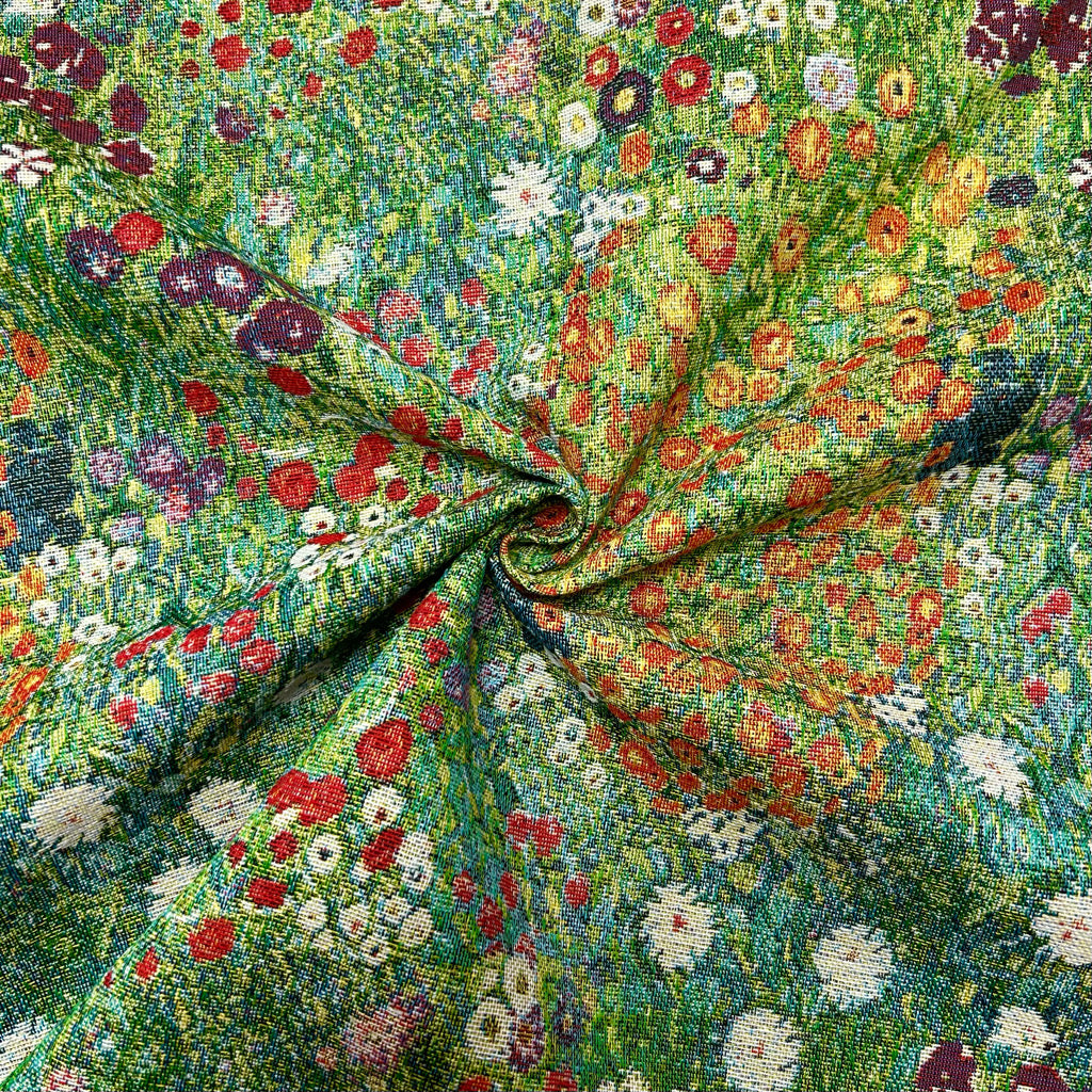 Monet Flower Garden Tapestry Fabric