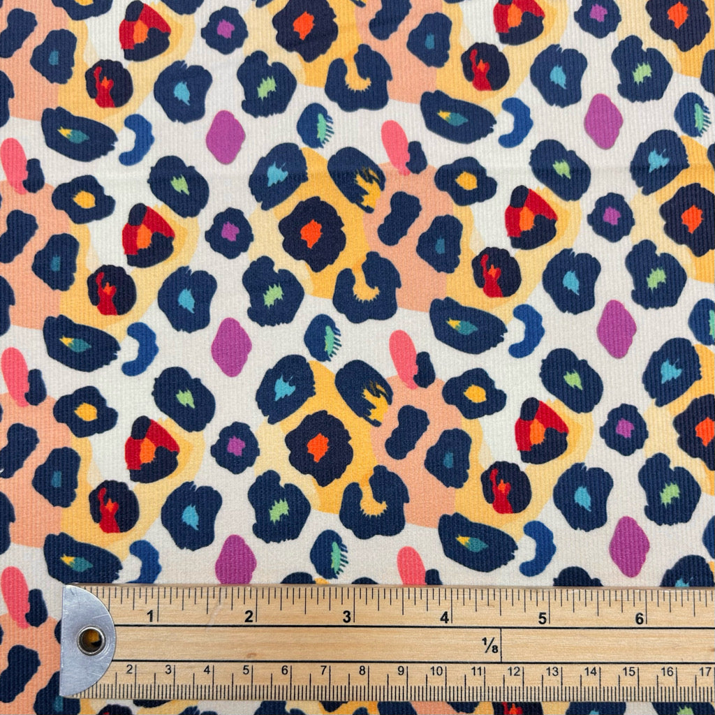 Leopard Pop Needlecord Fabric