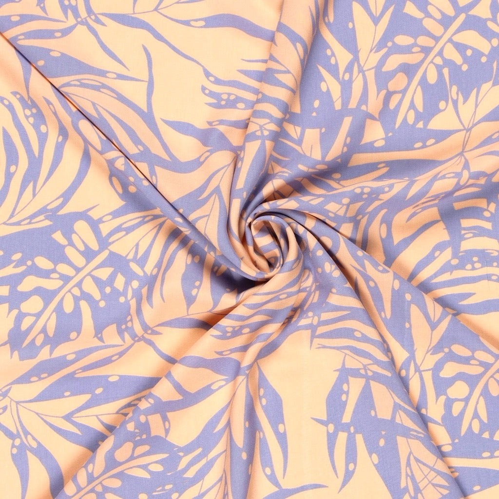 Leafy Escape Bamboo Poplin Fabric