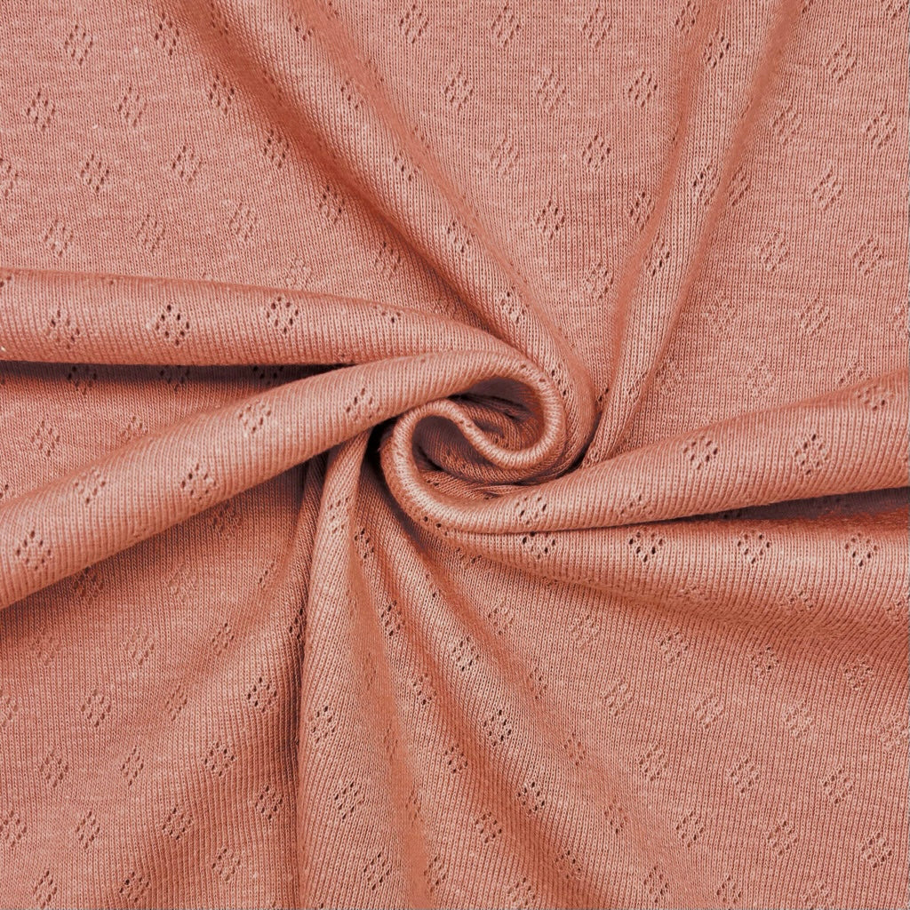 Tiny Diamond Pointelle Jersey Fabric