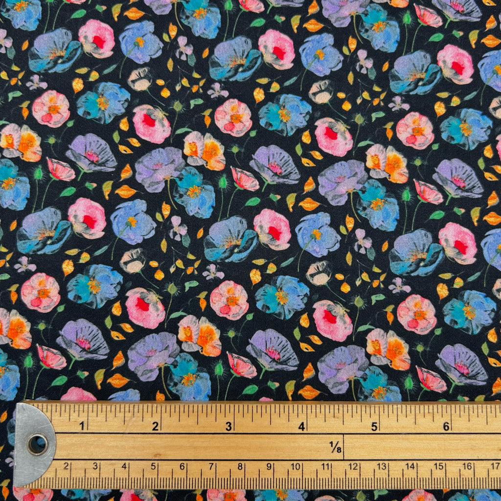 Secret Meadow Cotton Sateen Fabric