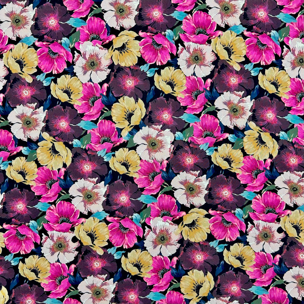 Garden Romance Viscose Poplin Fabric