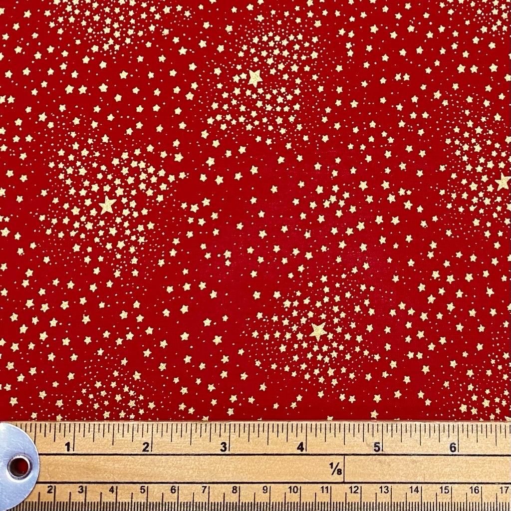 Clustered Stars Cotton Fabric