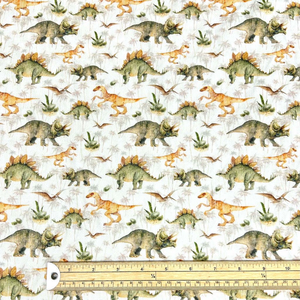Dino Discovery Needlecord Fabric
