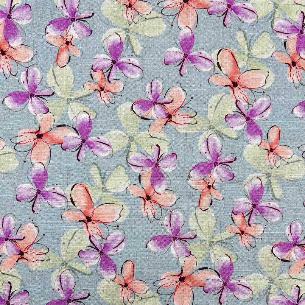 Blossom Flutter Linen Viscose Fabric