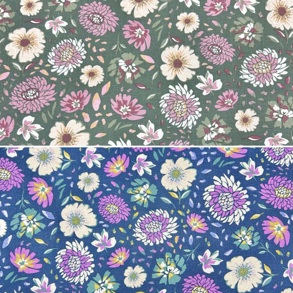Breezy Blooms Linen Viscose Fabric