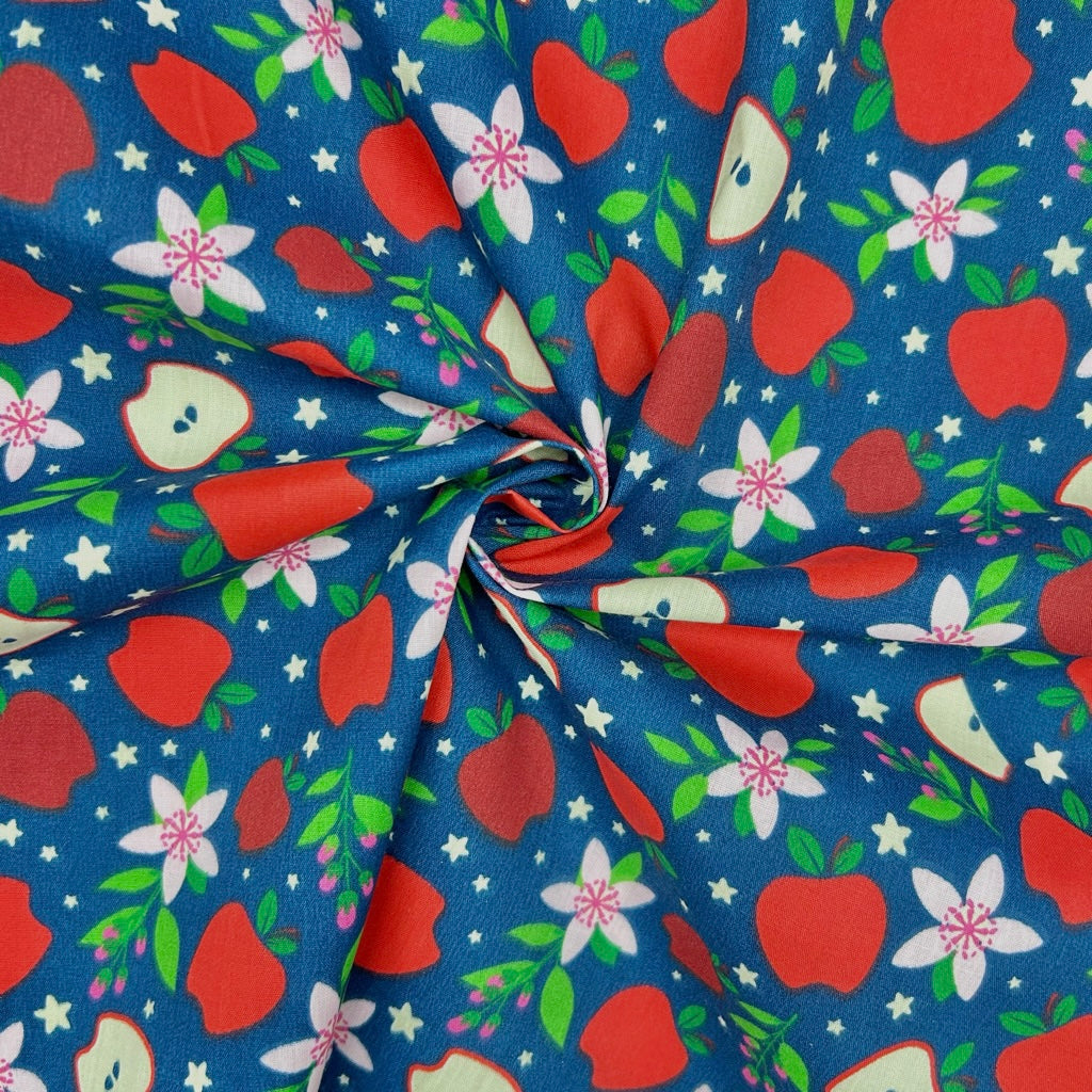 Apple Garden Polycotton Fabric