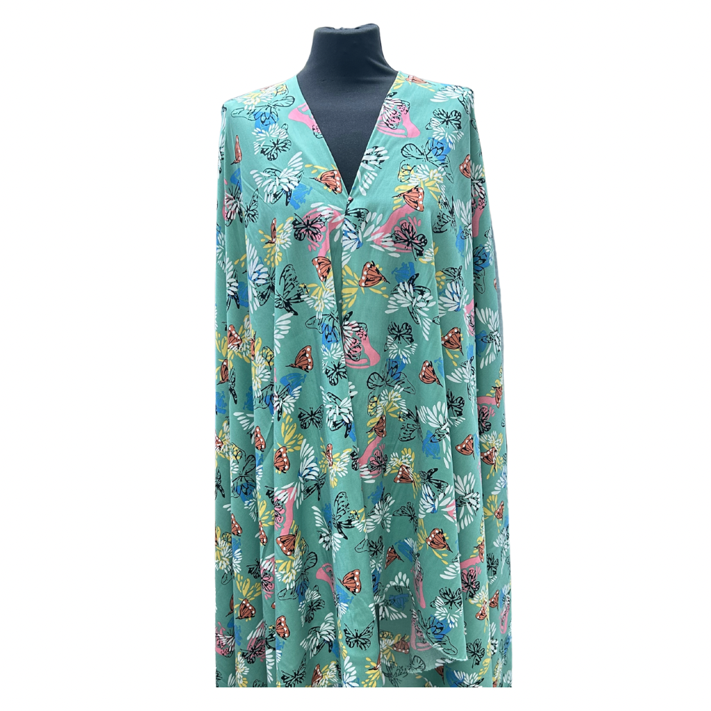 Butterfly Breeze Viscose Fabric