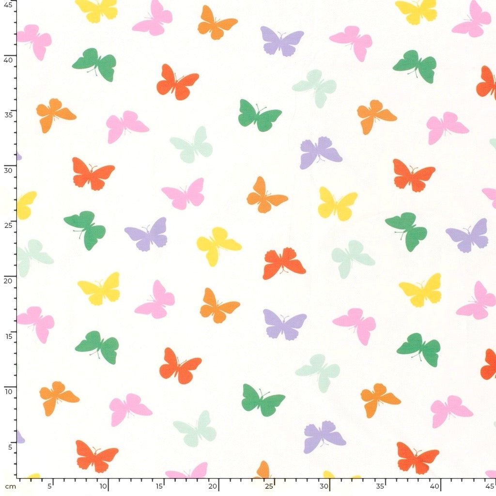 Butterfly Bliss Cotton Jersey Fabric