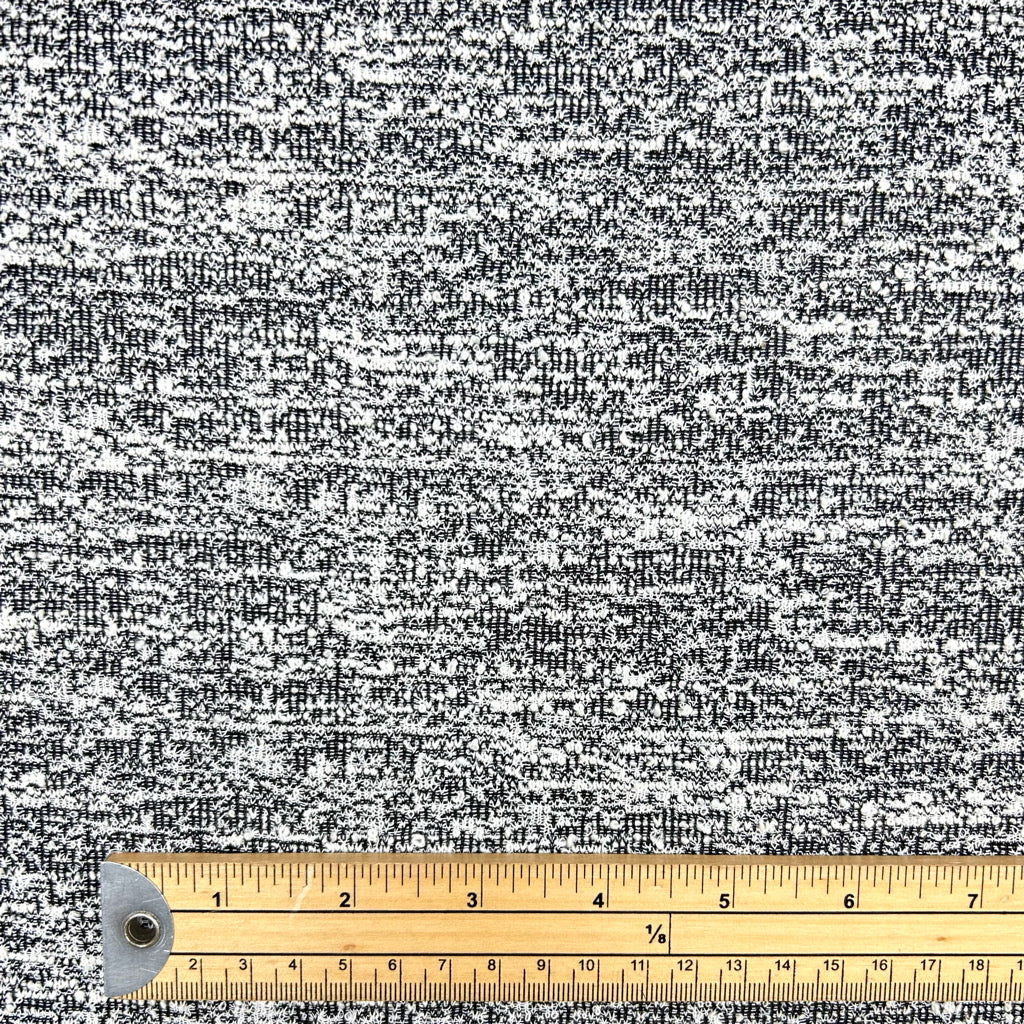 Static Print Thick Knit Jersey Fabric