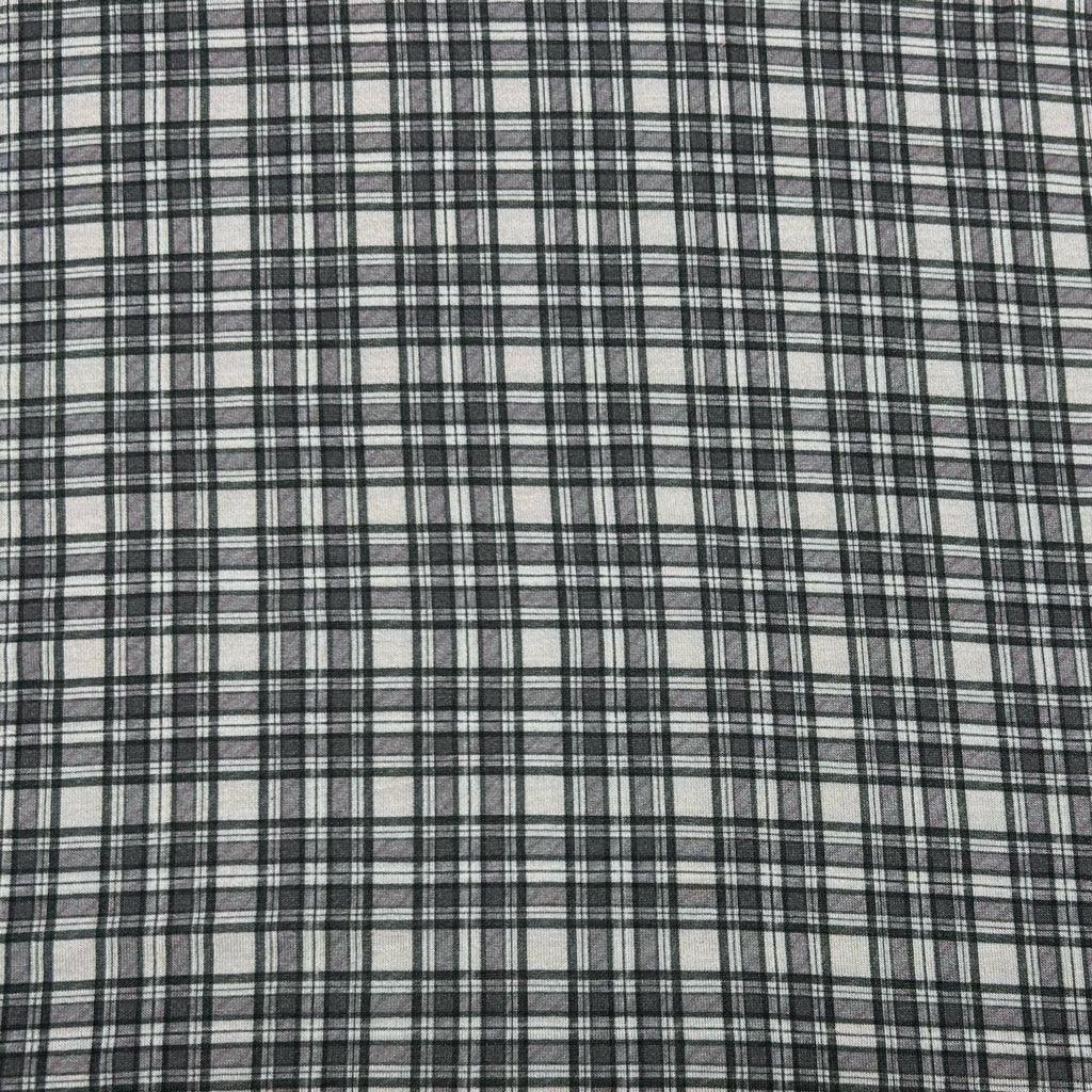 Dusty Purple Checkered Viscose Jersey Fabric - Pound Fabrics