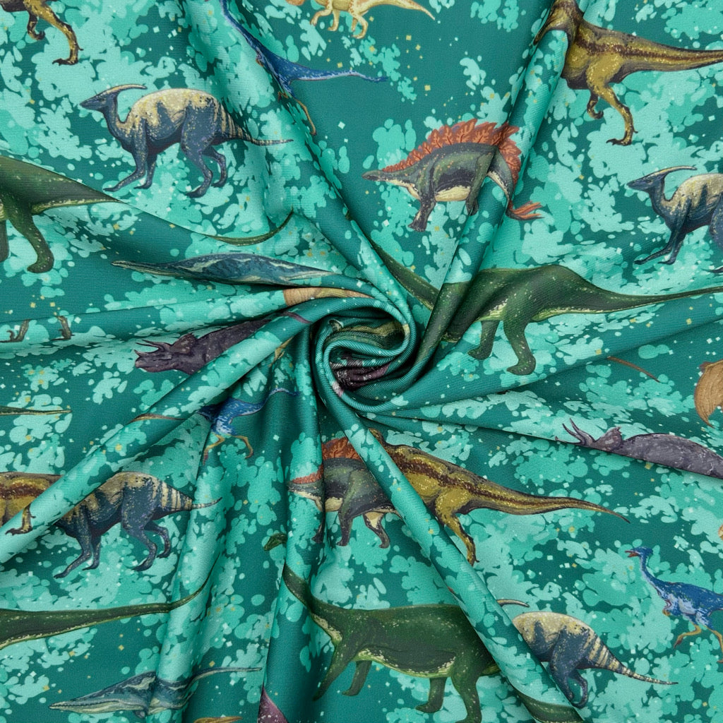 Jurassic Adventure Swimwear Jersey Fabric