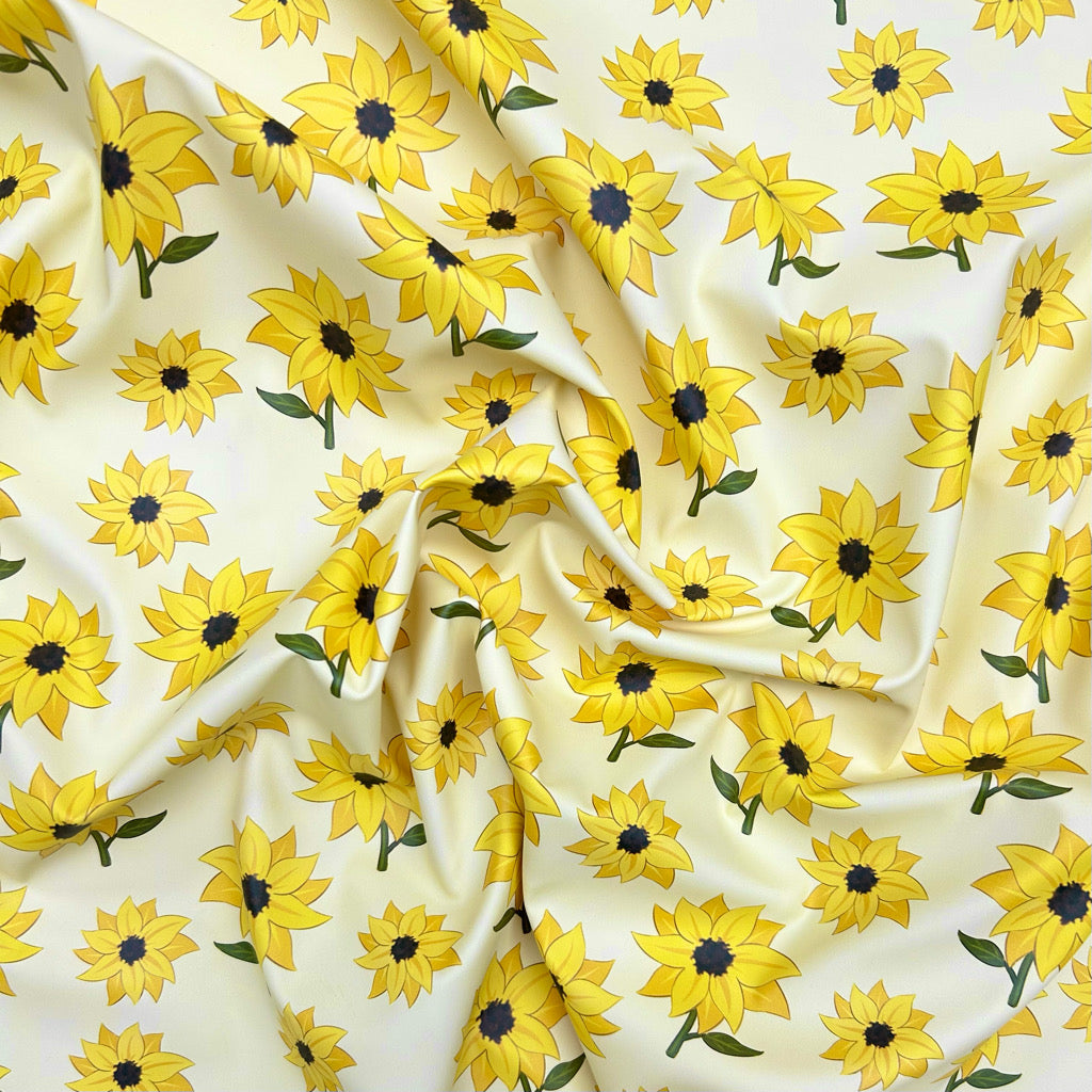 Sunflower Garden Raincoat Fabric