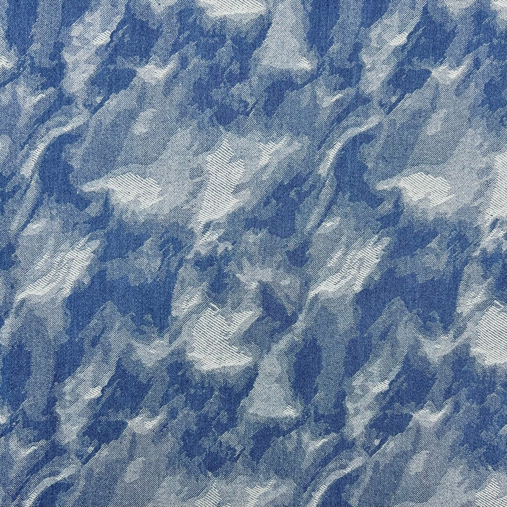 Smokey Texture Jacquard Denim Fabric