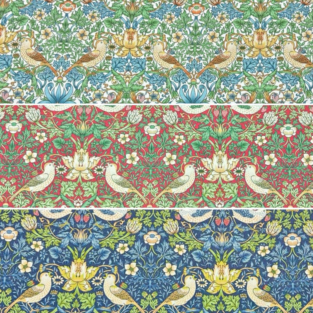 William Morris Garden Birds Water Resistant Fabric - Pound Fabrics