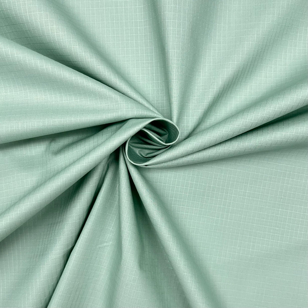 Small Check Water Resistant Ripstop Fabric