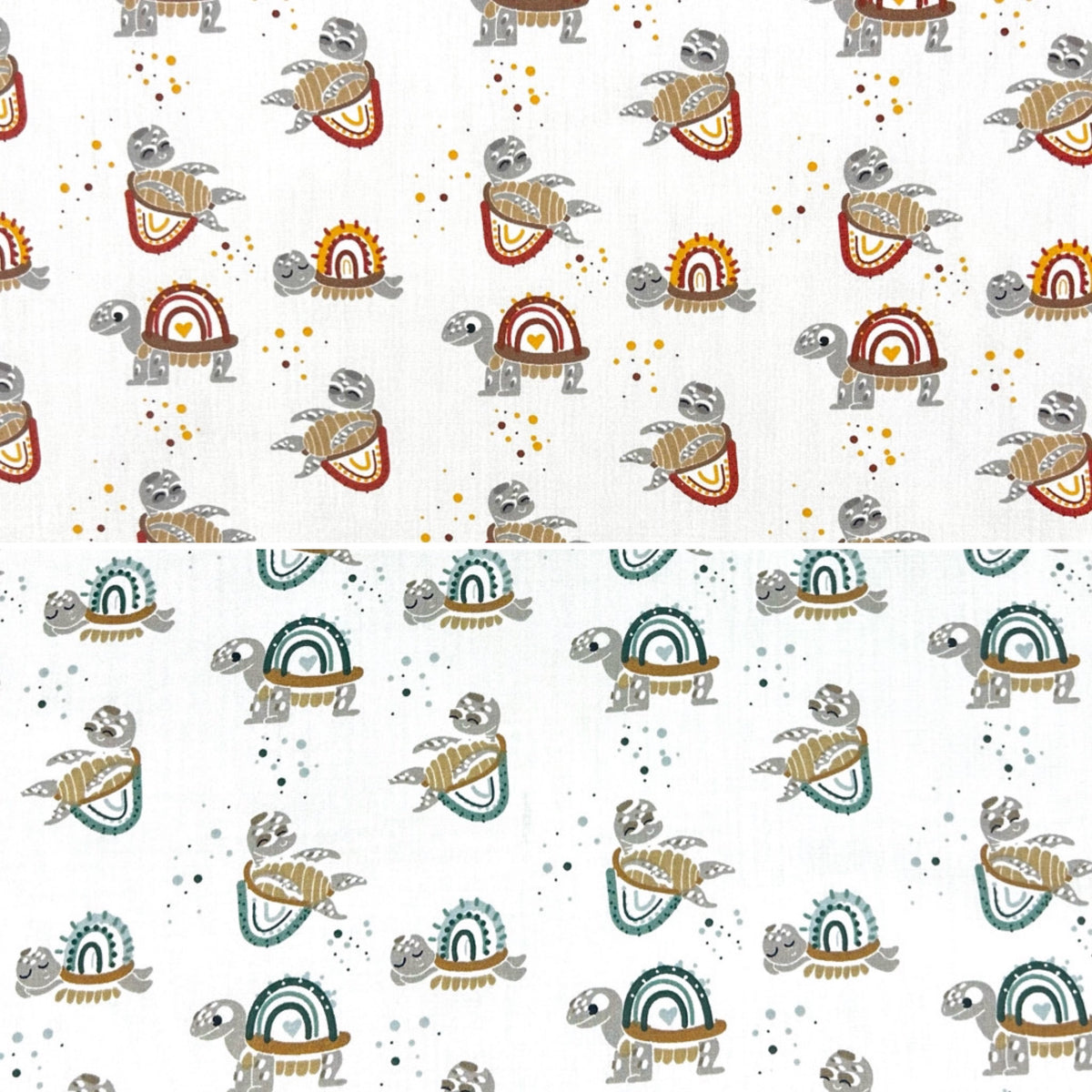 Turtle Bliss Cotton Poplin Fabric