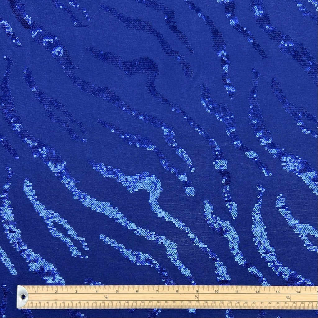 Sequin Wave Jersey Fabric - Pound Fabrics