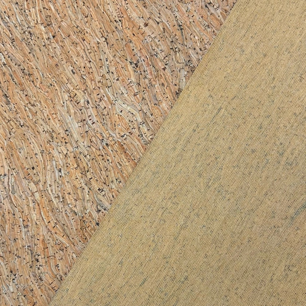 Wavy Grain Cork Fabric