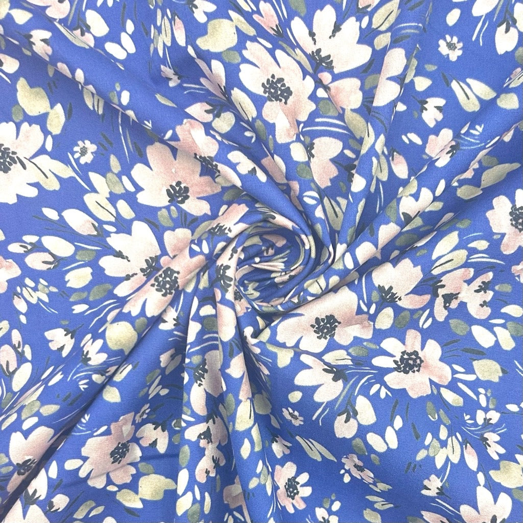 Spring Paradise Stretch Cotton Poplin Fabric