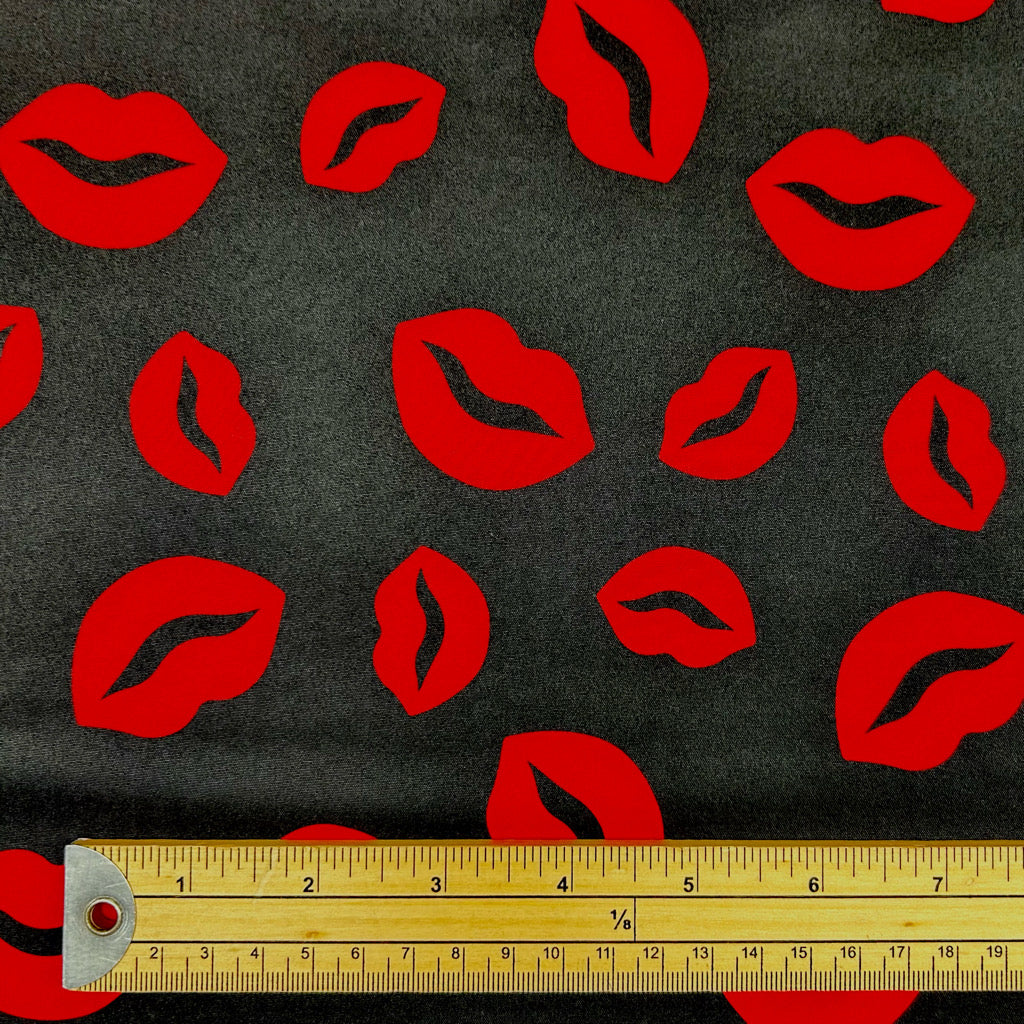 Bold Lips Softshell Fabric