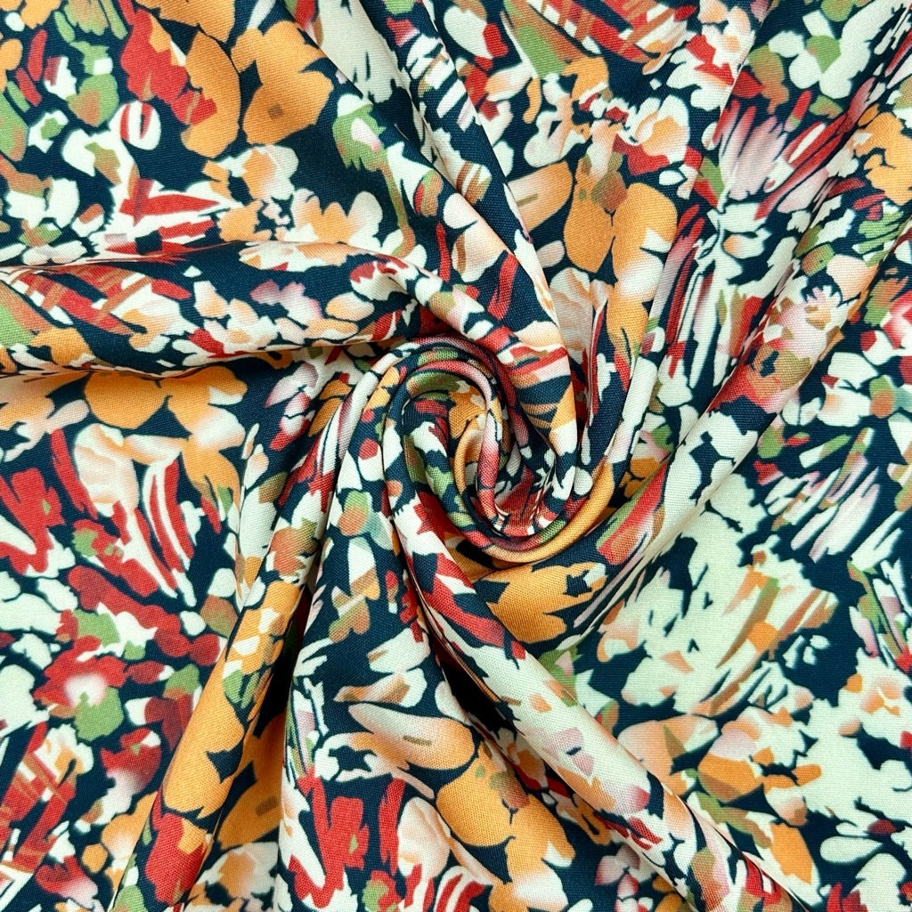 Fall/Autumn Colours Polyester Fabric