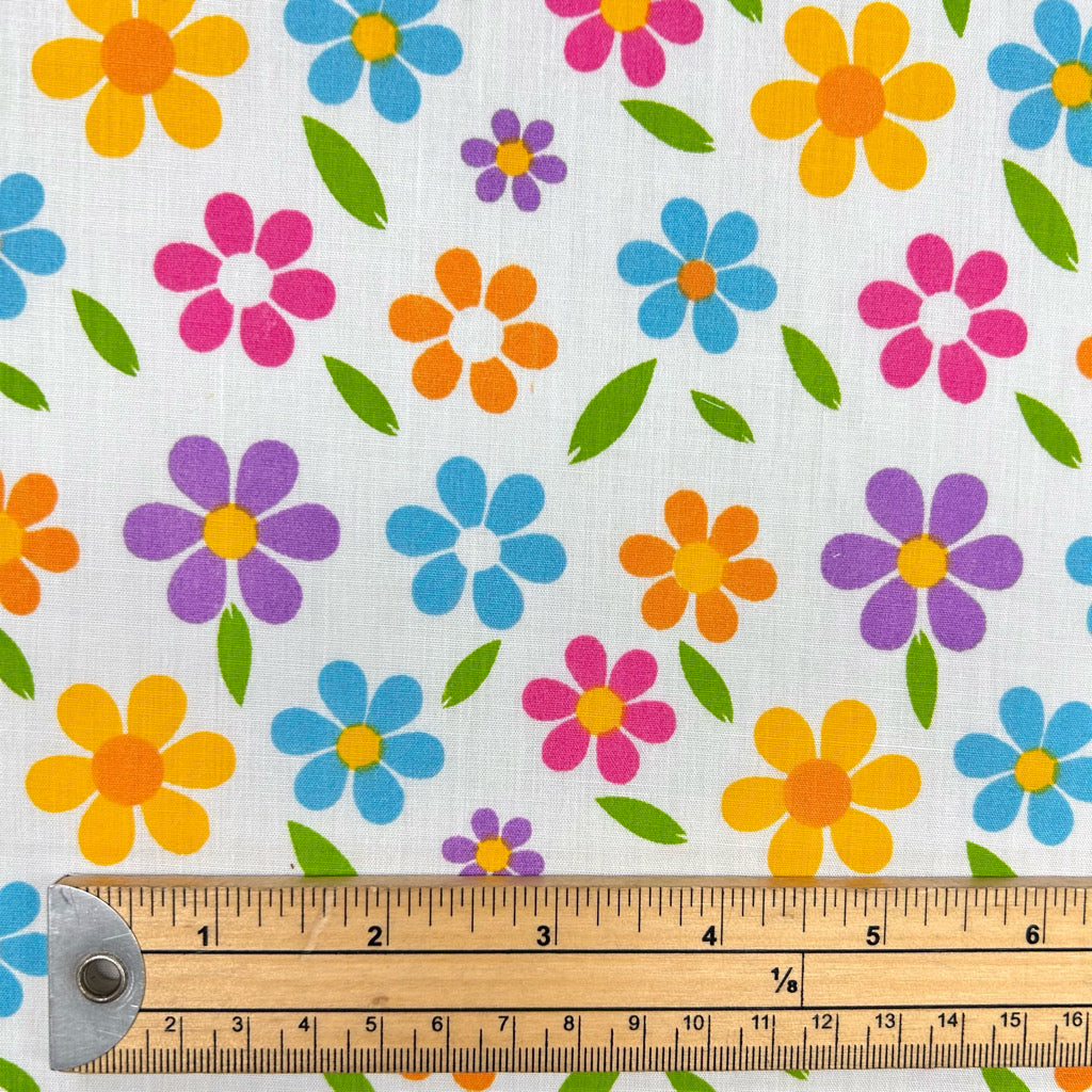 Cheerful Blooms Polycotton Fabric