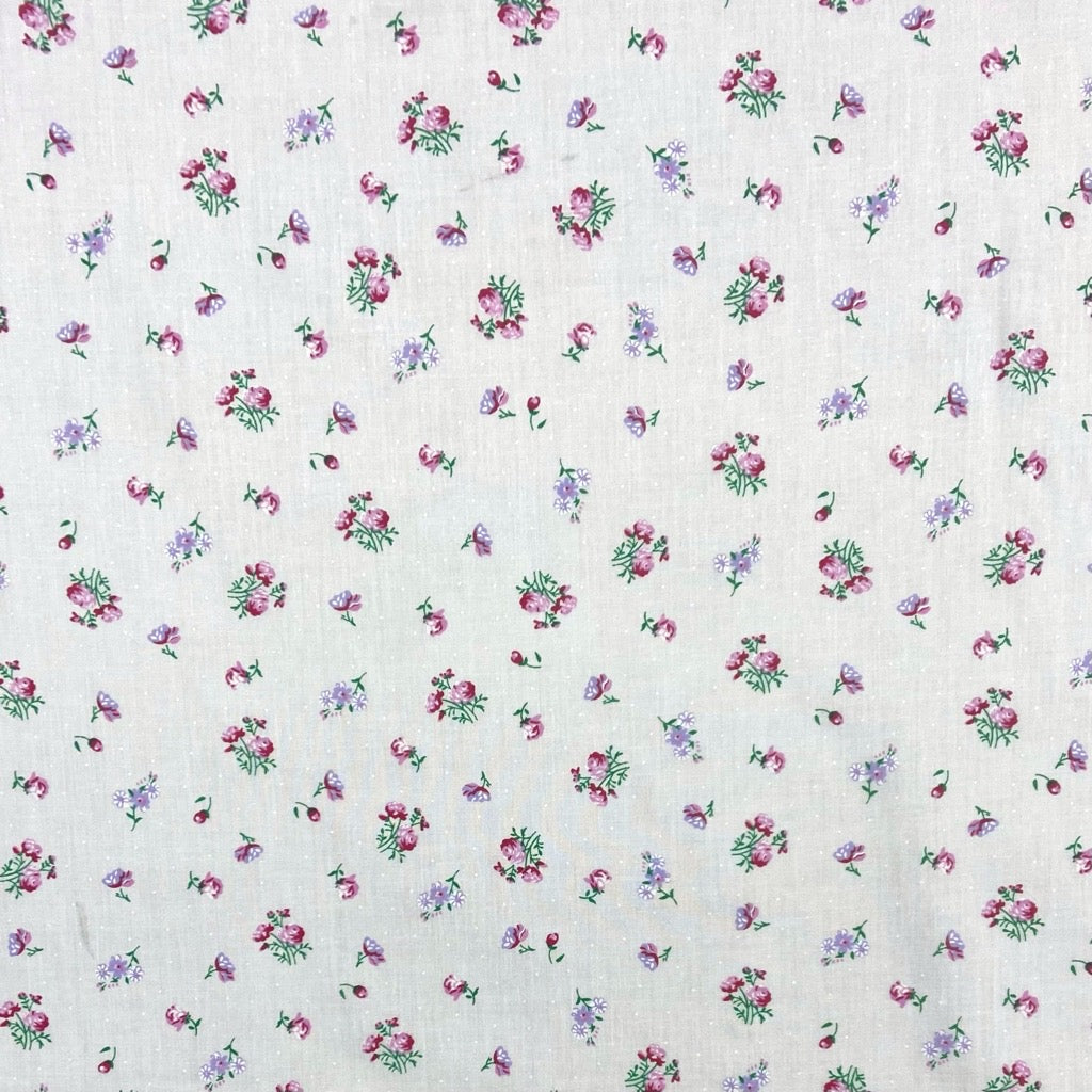 Rose Bouquets Polycotton Fabric