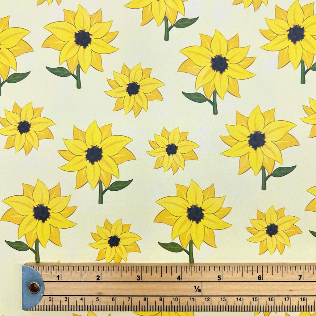 Sunflower Garden Raincoat Fabric