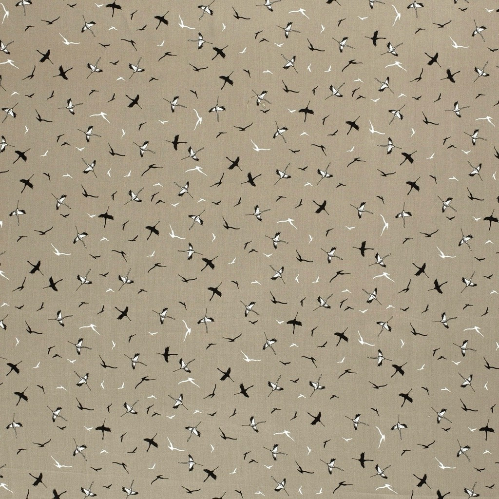 Birds Dreams Bamboo Poplin Fabric