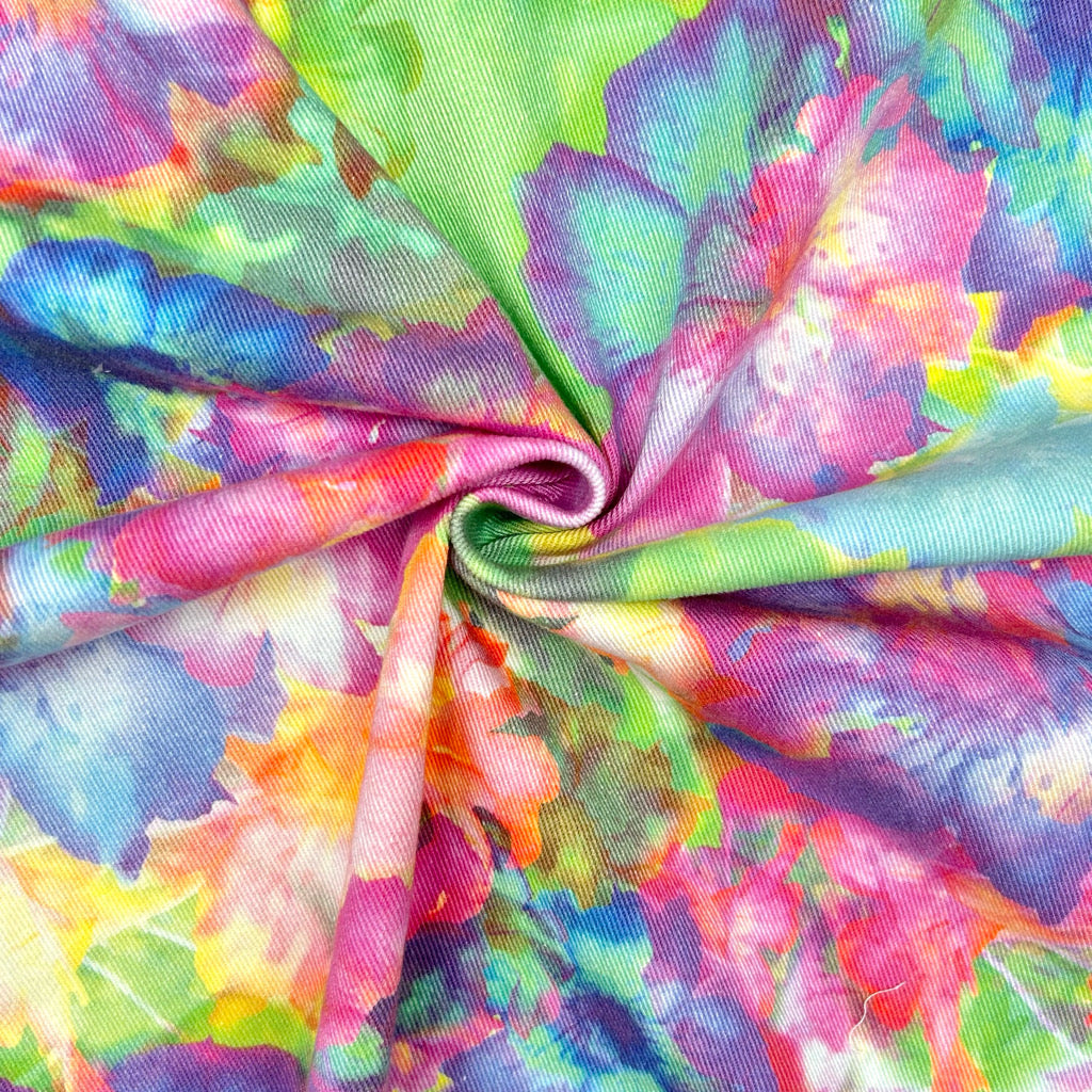 Blooming Canvas Stretch Denim Fabric