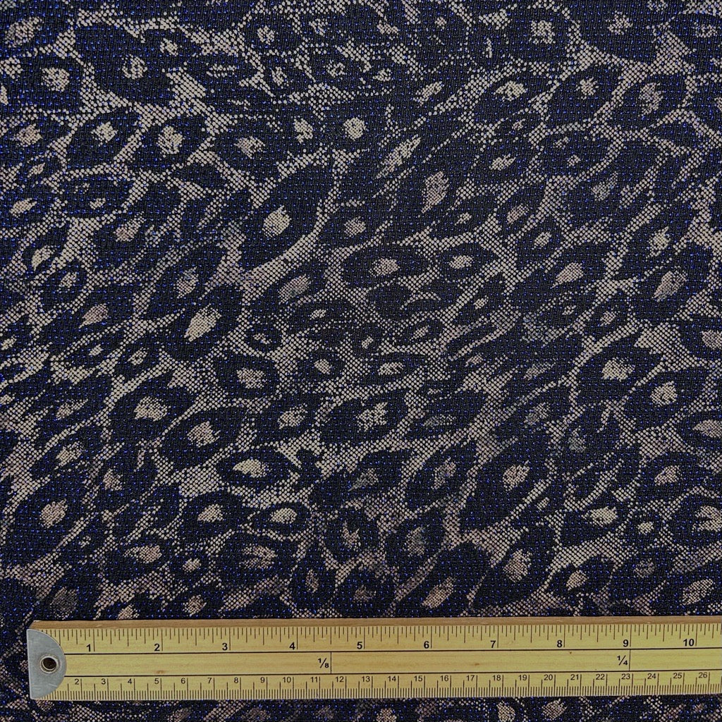 Glimmer Leopard Stretch Fabric