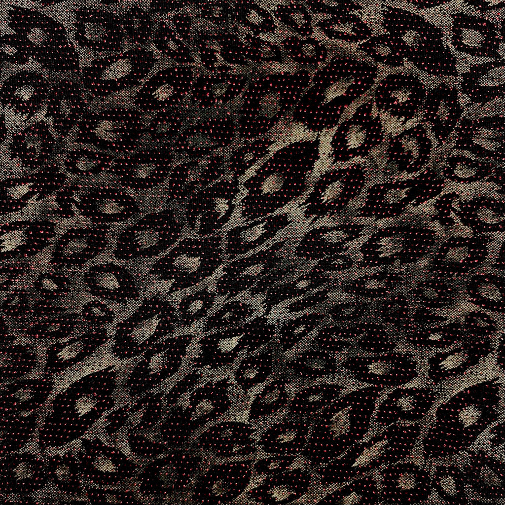 Glimmer Leopard Stretch Fabric