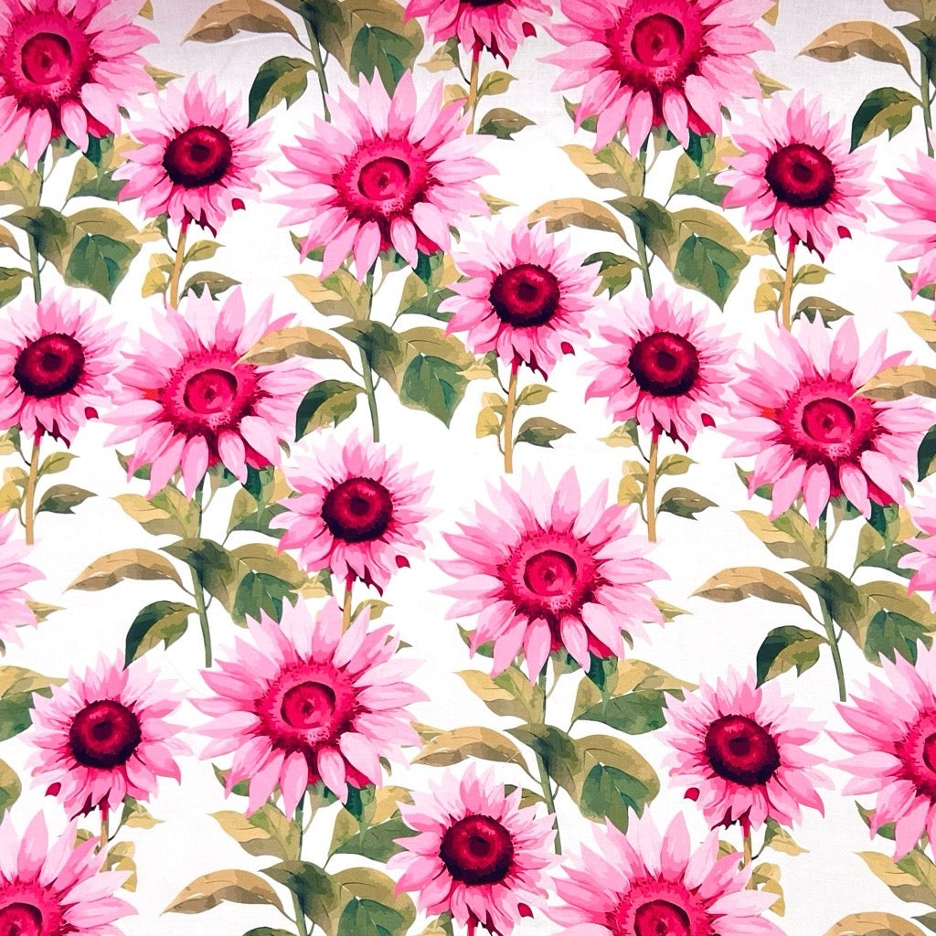 Sunny Bloom Viscose Challis Fabric