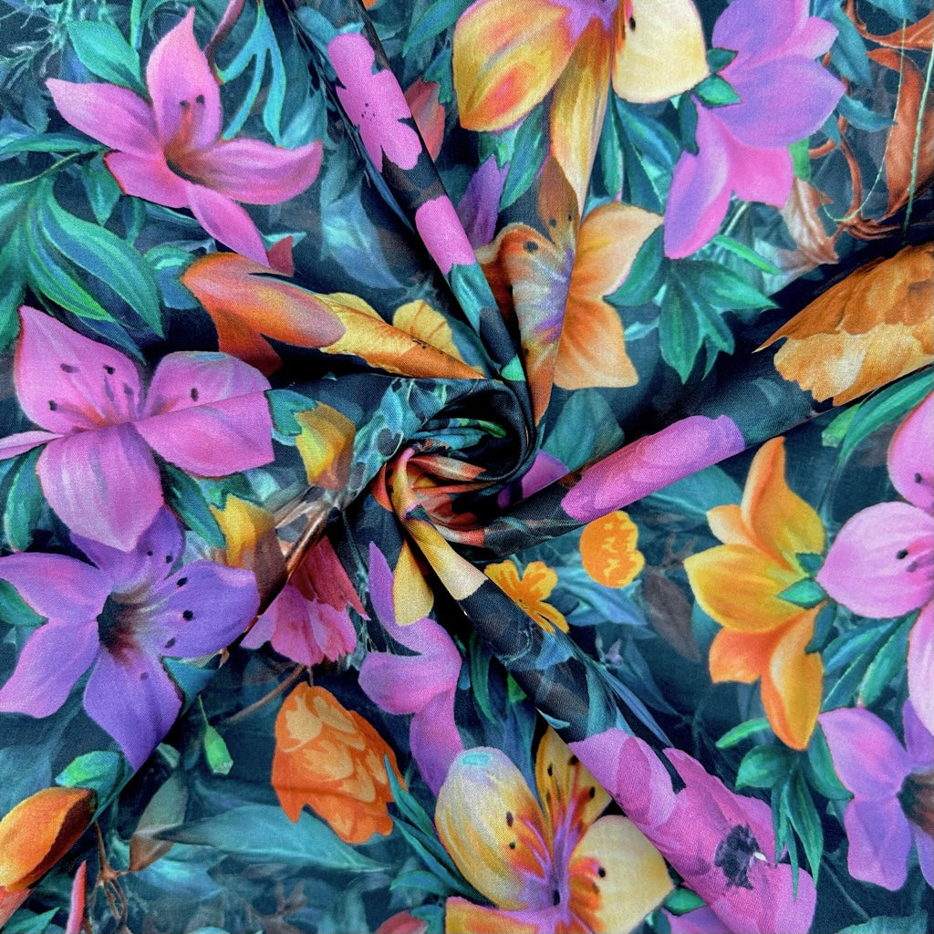 Paradise Botanical Cotton Lawn Fabric